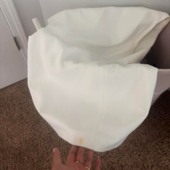 SASHA THERESE Berlin Gold Medium Cutout Graduation Mini Women's White Dress - Picture 3 of 3